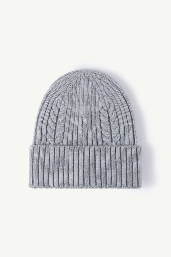 Cable-Knit Cuff Beanie - Stylish & Comfortable Design