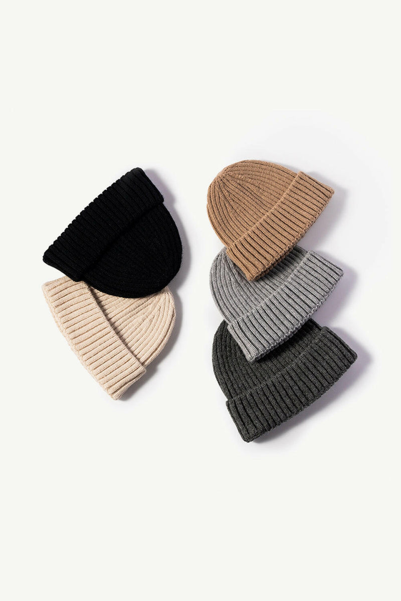 Rib-Knit Cuff Beanie - Stylish and Comfortable Hat