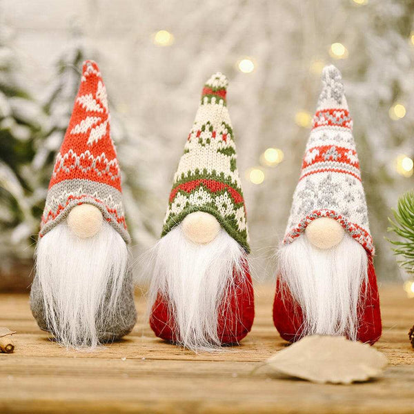 Assorted 2-Piece Faceless Gnomes - Colorful Home Decor