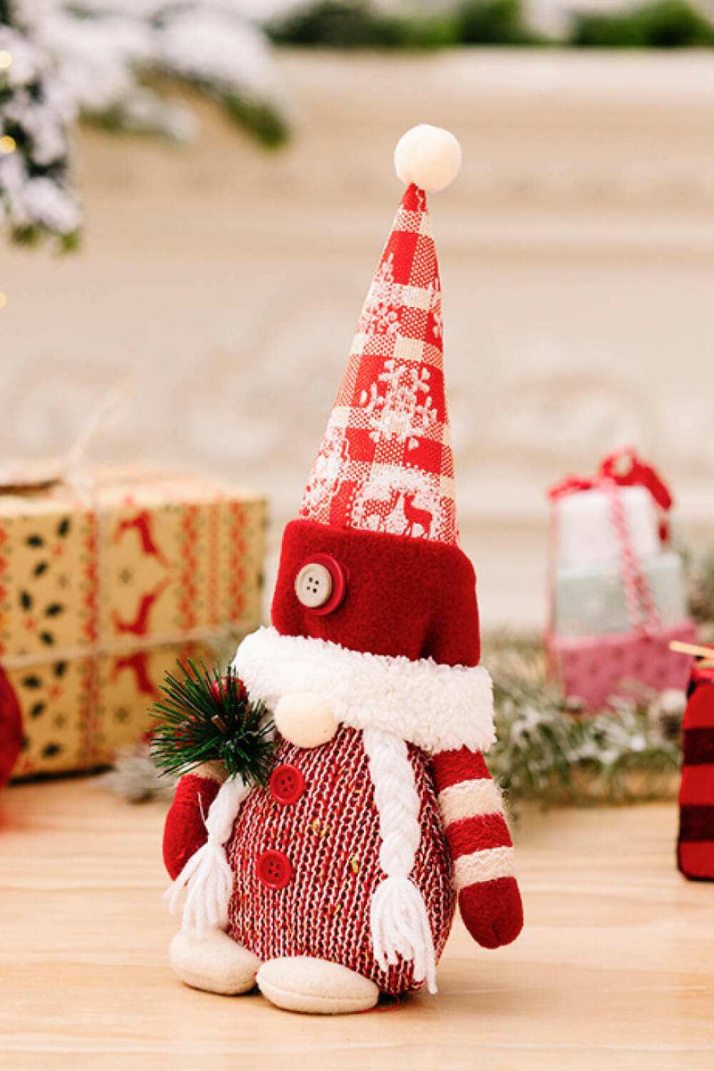 2-Pack Christmas Pointed Hat Gnomes - Festive Holiday Decor