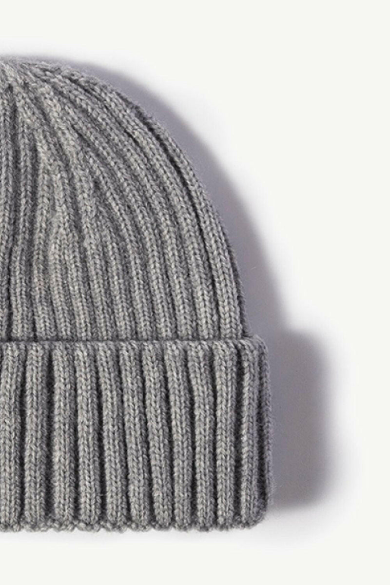 Rib-Knit Cuff Beanie - Stylish and Comfortable Hat