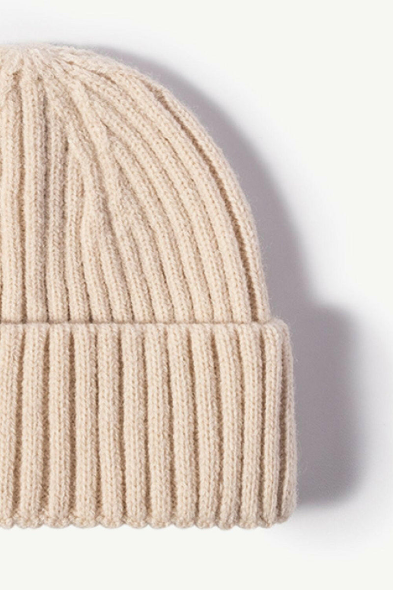 Rib-Knit Cuff Beanie - Stylish and Comfortable Hat