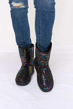 Forever Link Sequin Thermal Flat Boots - Style & Comfort