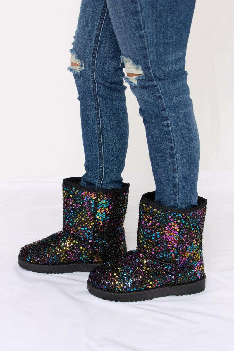 Forever Link Sequin Thermal Flat Boots - Style & Comfort