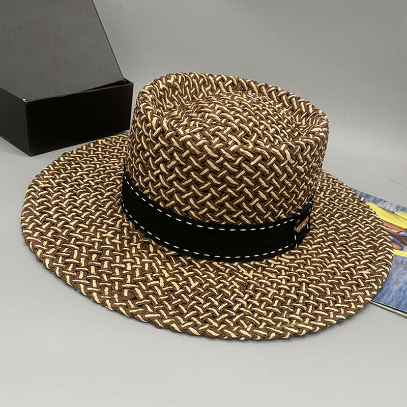 Adjustable Paper Braided Hat - Stylish & Comfortable Headwear