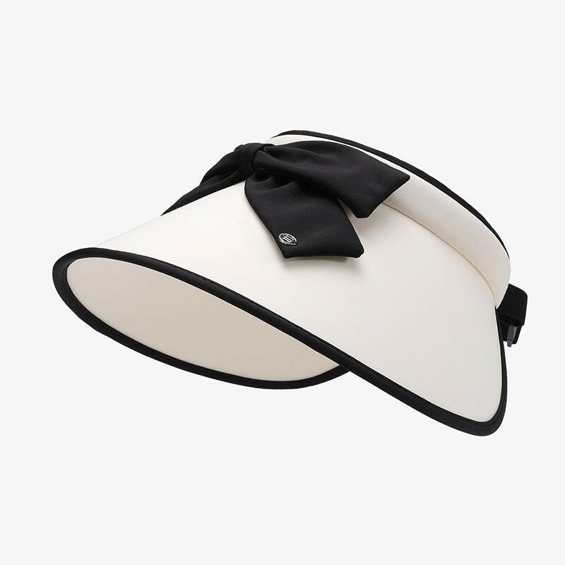 Bow Ice Silk Sun Hat - Stylish Sun Protection Hat