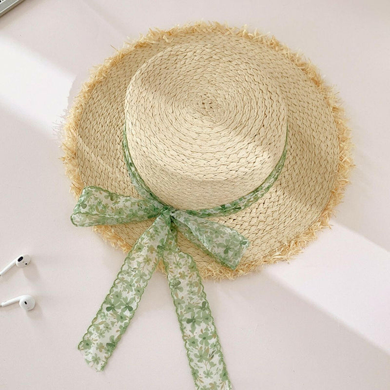 Raffia Straw Braided Sun Hat - Stylish & Comfortable Protection