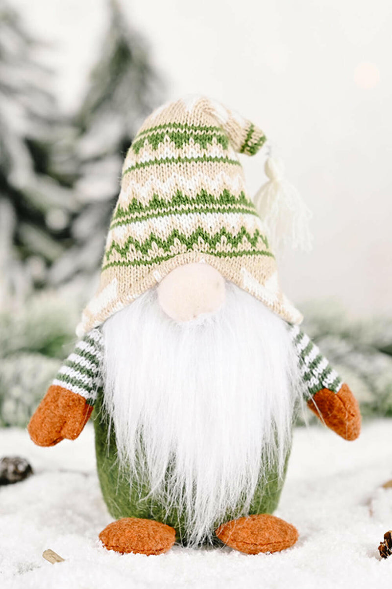 2-Pack Christmas Short Leg Faceless Gnomes - Festive Decor