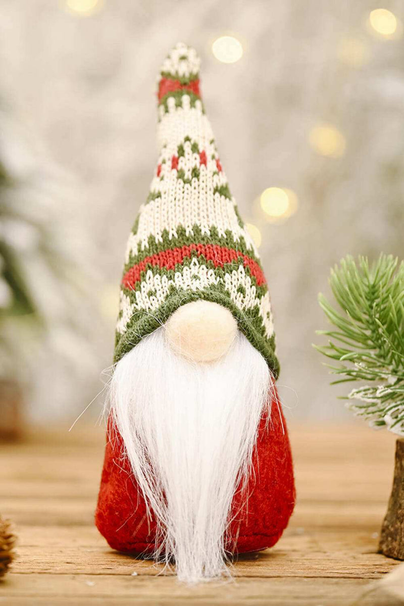 3-Pack Christmas Snowflake Hat Faceless Gnomes - Festive Decor