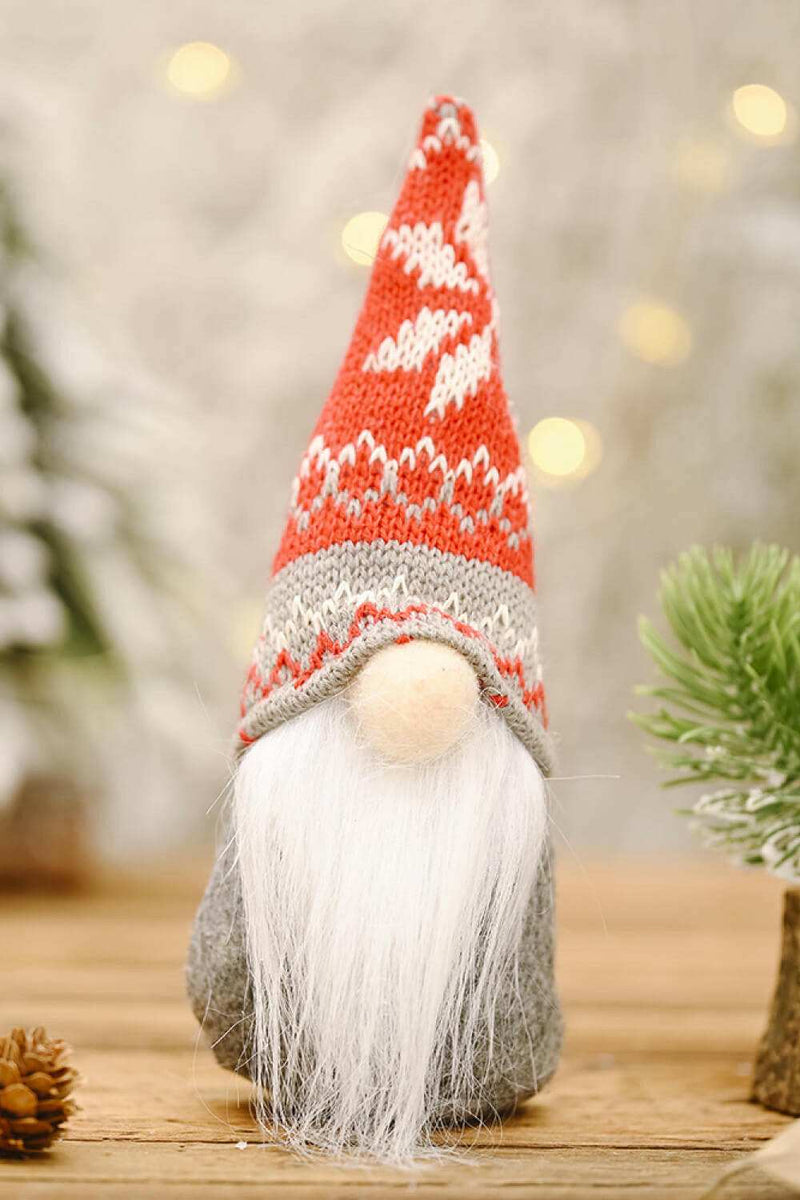 3-Pack Christmas Snowflake Hat Faceless Gnomes - Festive Decor