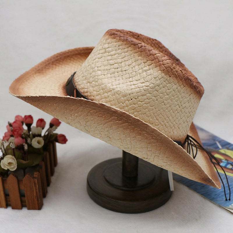 Papyrus Wide Brim Cowboy Hat - Stylish Sun Protection