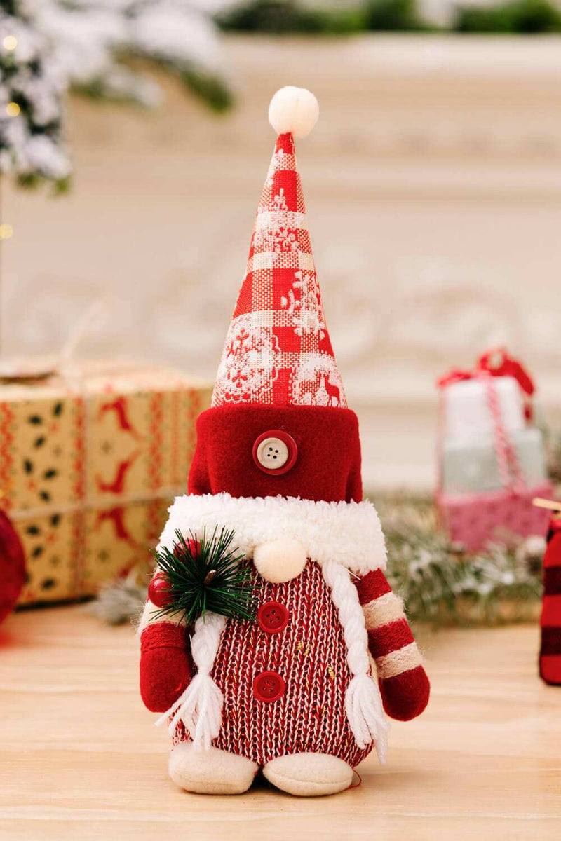 2-Pack Christmas Pointed Hat Gnomes - Festive Holiday Decor