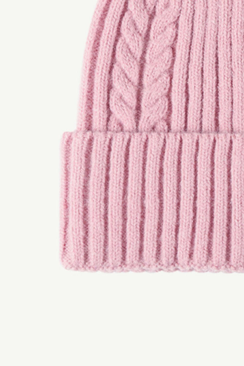 Cable-Knit Cuff Beanie - Stylish & Comfortable Design