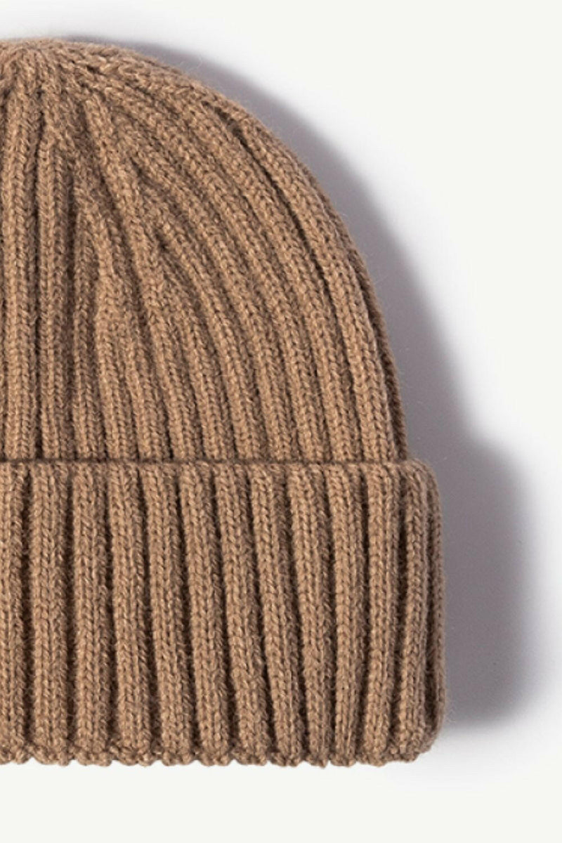 Rib-Knit Cuff Beanie - Stylish and Comfortable Hat