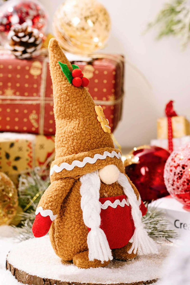 2-Pack Christmas Gingerbread Gnomes - Festive Decor