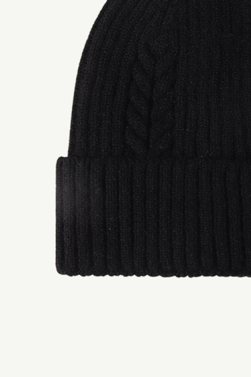 Cable-Knit Cuff Beanie - Stylish & Comfortable Design