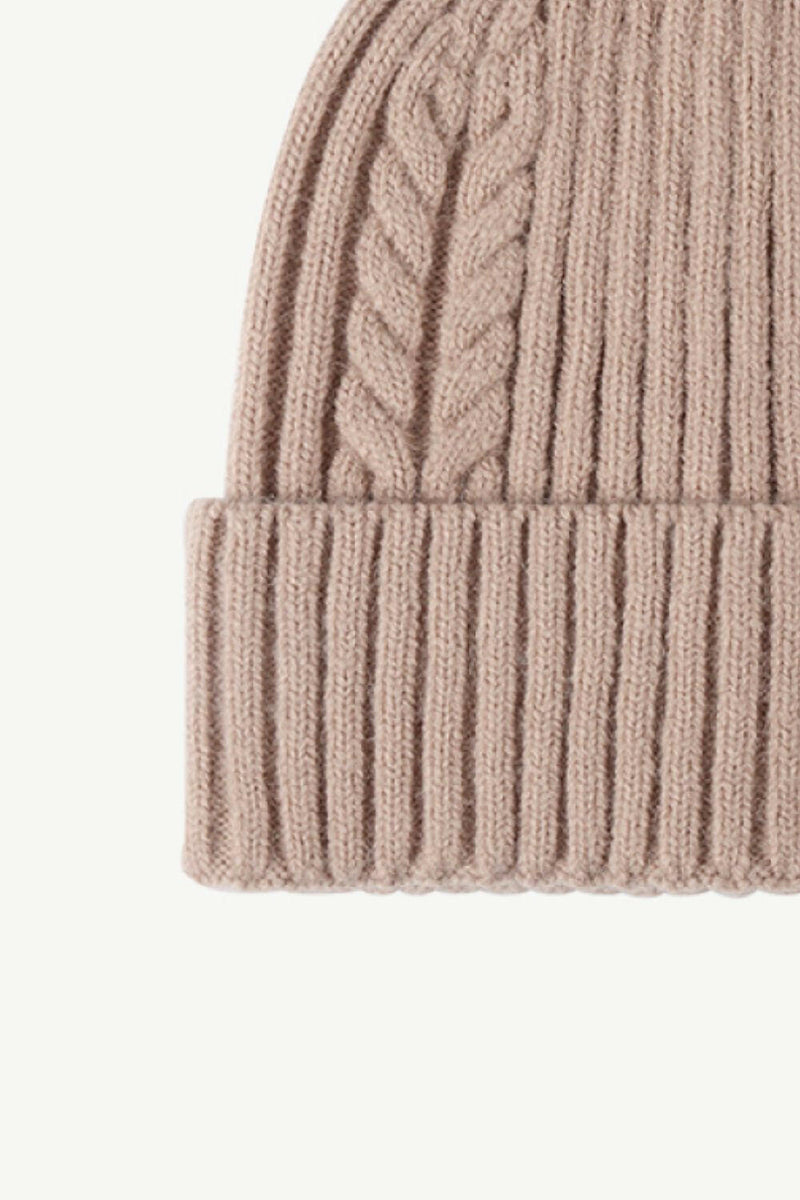 Cable-Knit Cuff Beanie - Stylish & Comfortable Design