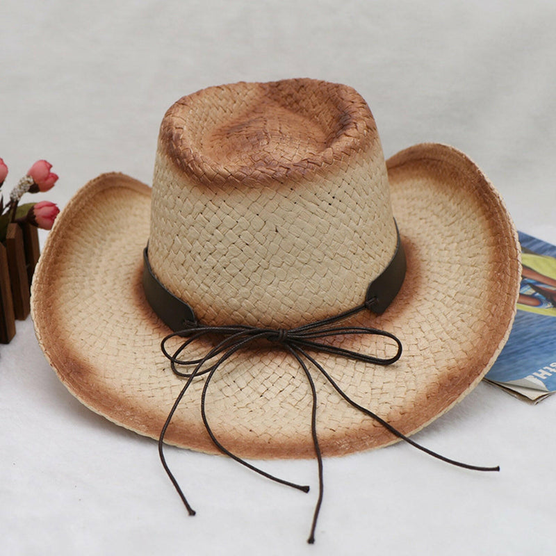 Papyrus Wide Brim Cowboy Hat - Stylish Sun Protection