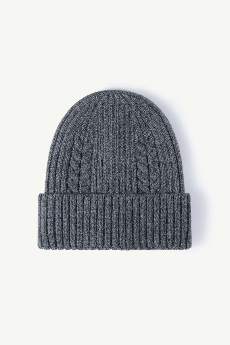 Cable-Knit Cuff Beanie - Stylish & Comfortable Design