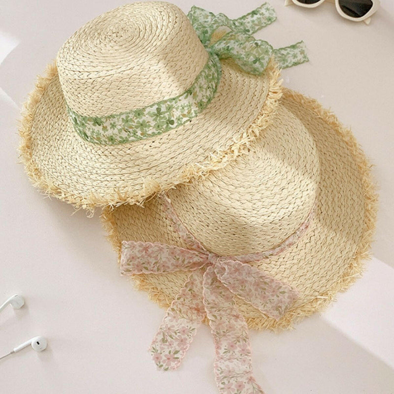 Raffia Straw Braided Sun Hat - Stylish & Comfortable Protection