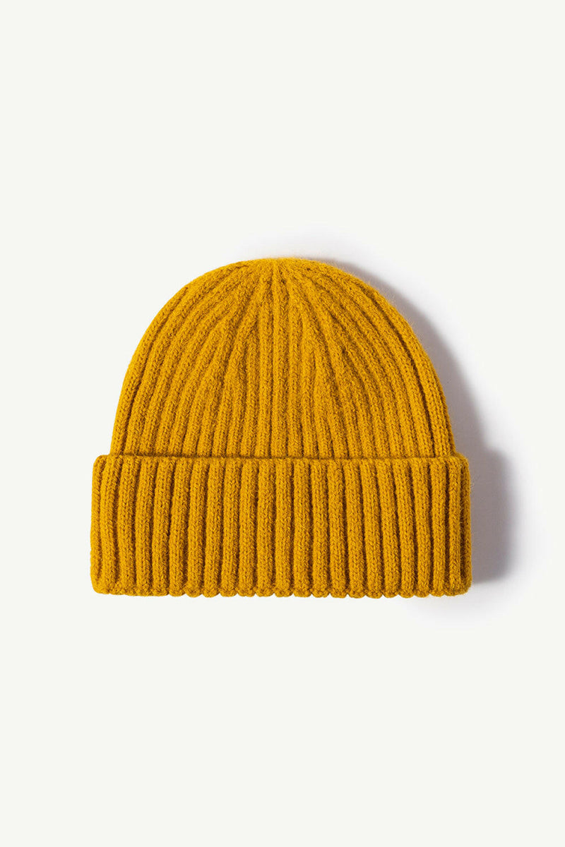 Rib-Knit Cuff Beanie - Stylish and Comfortable Hat