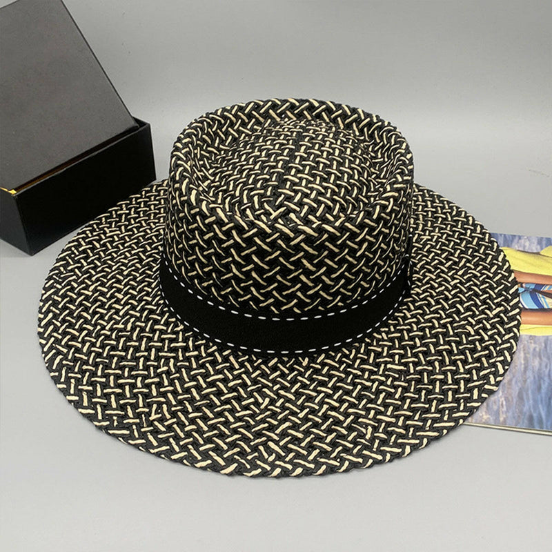 Adjustable Paper Braided Hat - Stylish & Comfortable Headwear