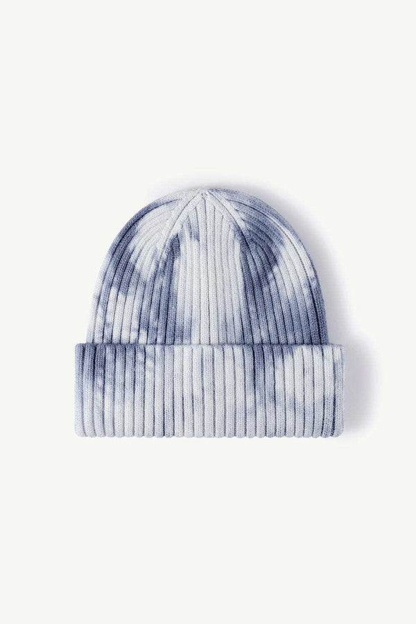 Tie-Dye Ribbed Cuffed Beanie - Trendy Stylish Headwear