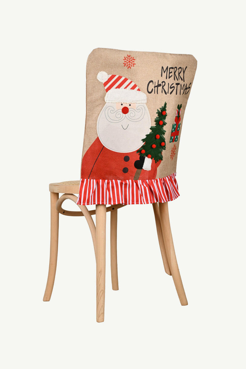 2-Pack Christmas Snowman Chair Covers - Festive Holiday Decor