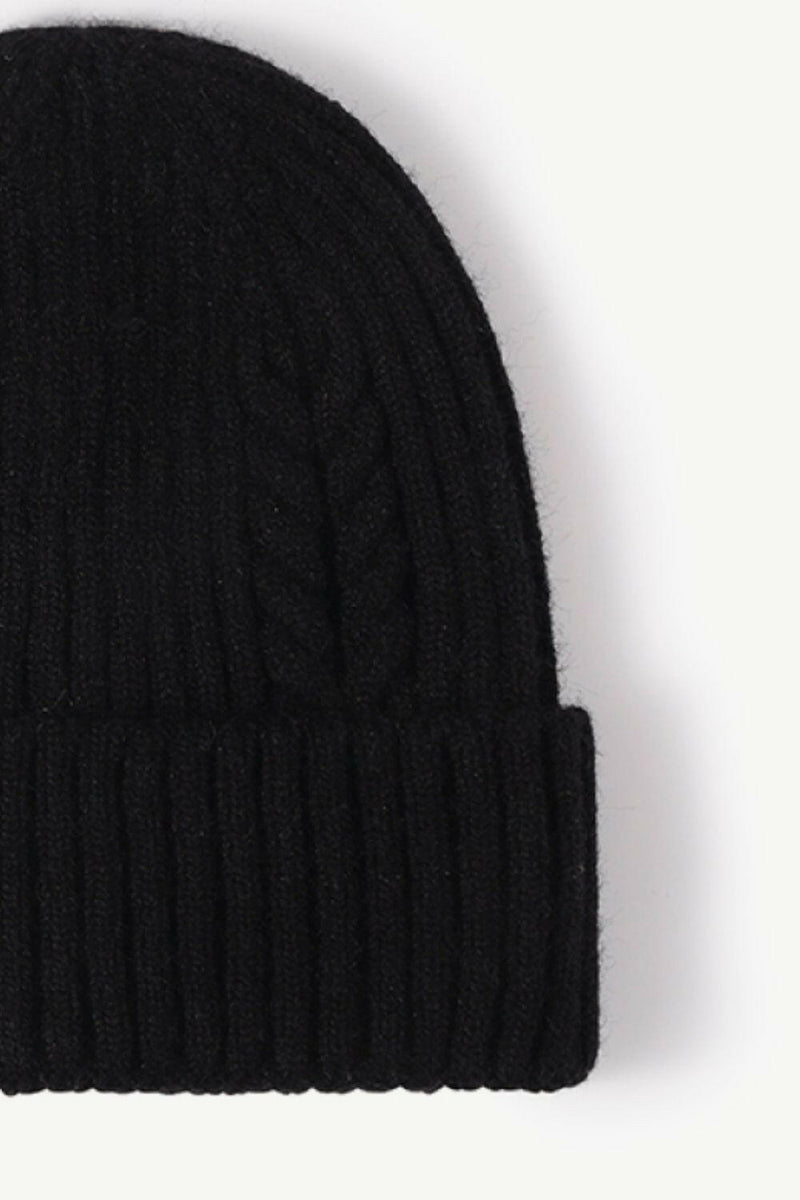 Cable-Knit Cuff Beanie - Stylish & Comfortable Design