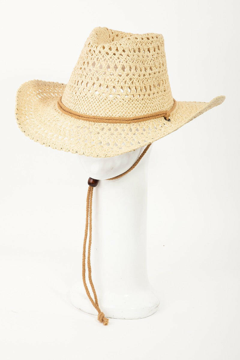 Fame Rope Strap Straw Braided Hat - Stylish Accessory for You