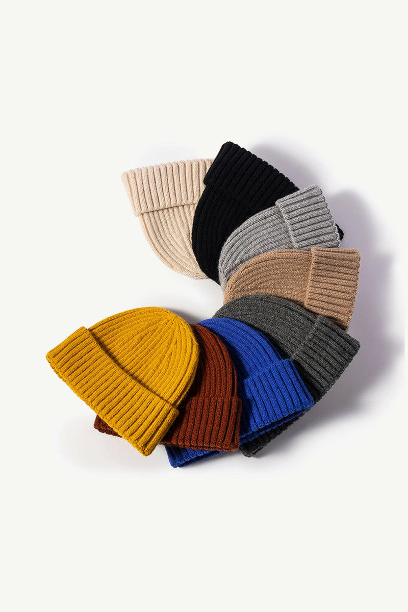 Rib-Knit Cuff Beanie - Stylish and Comfortable Hat