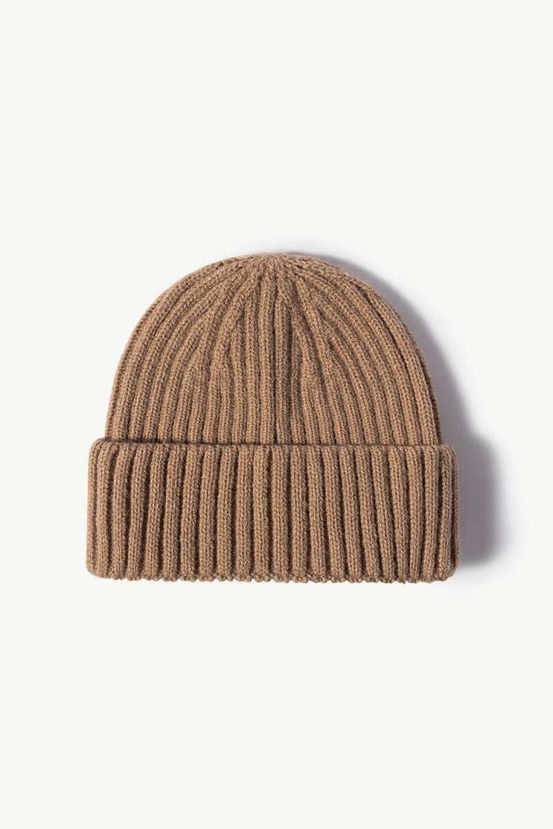 Rib-Knit Cuff Beanie - Stylish and Comfortable Hat