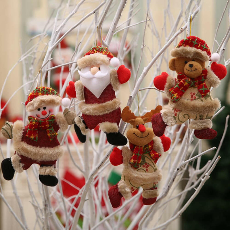 4-Piece Christmas Hanging Widgets - Festive Decor for Your Home