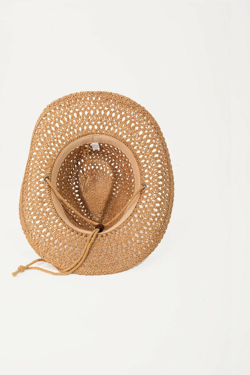 Fame Rope Strap Straw Braided Hat - Stylish Accessory for You