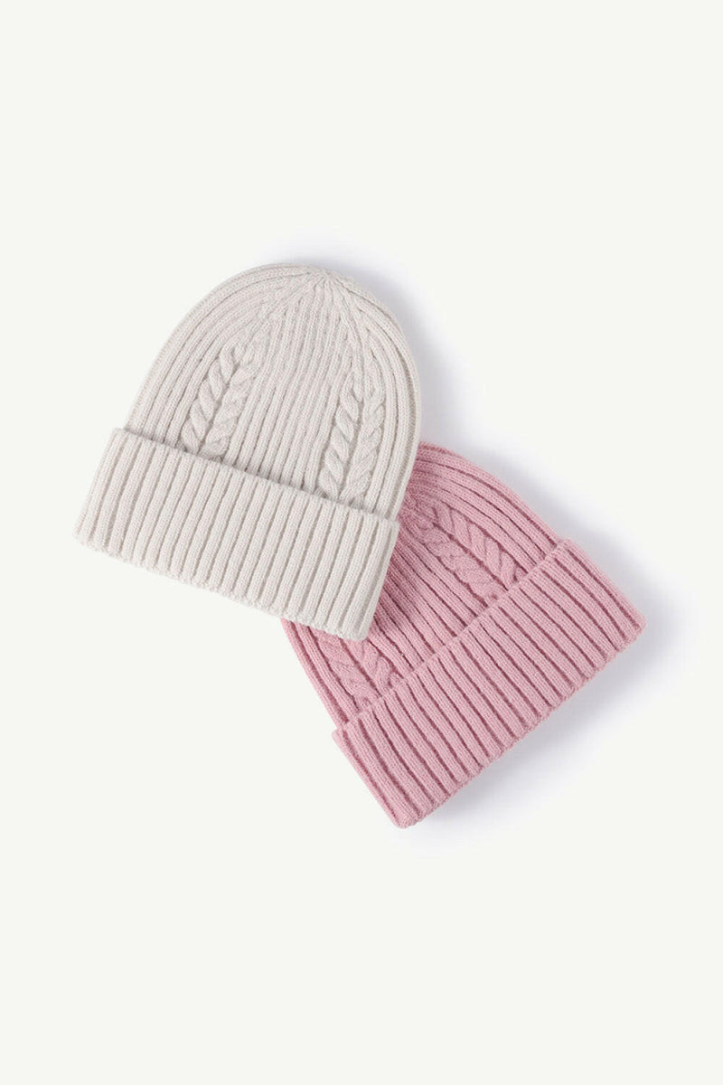 Cable-Knit Cuff Beanie - Stylish & Comfortable Design