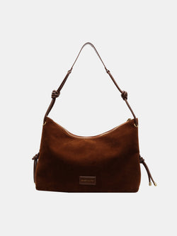 Suede Large Shoulder Bag