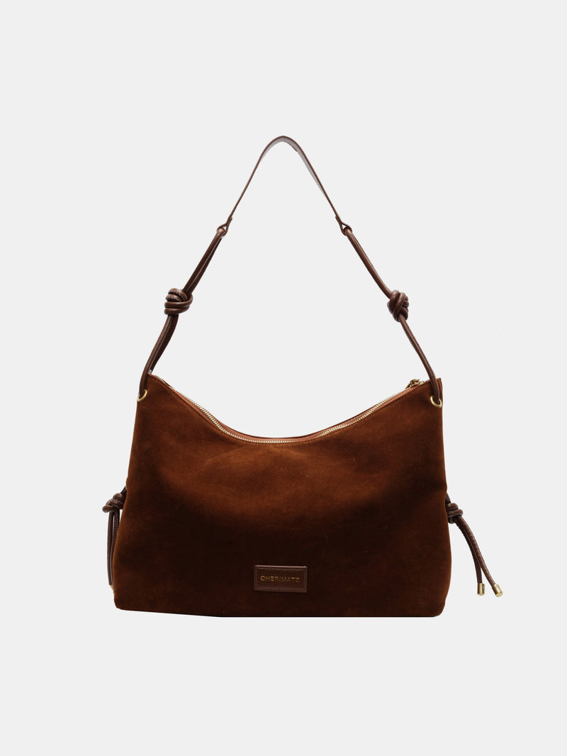 Suede Large Shoulder Bag