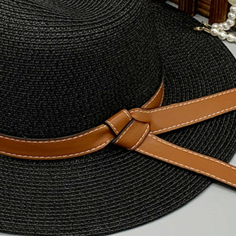 Wide Brim Paper Braided Hat - Stylish & Versatile Accessory