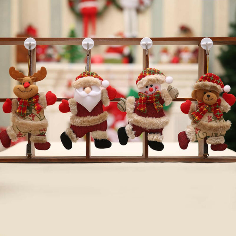 4-Piece Christmas Hanging Widgets - Festive Decor for Your Home