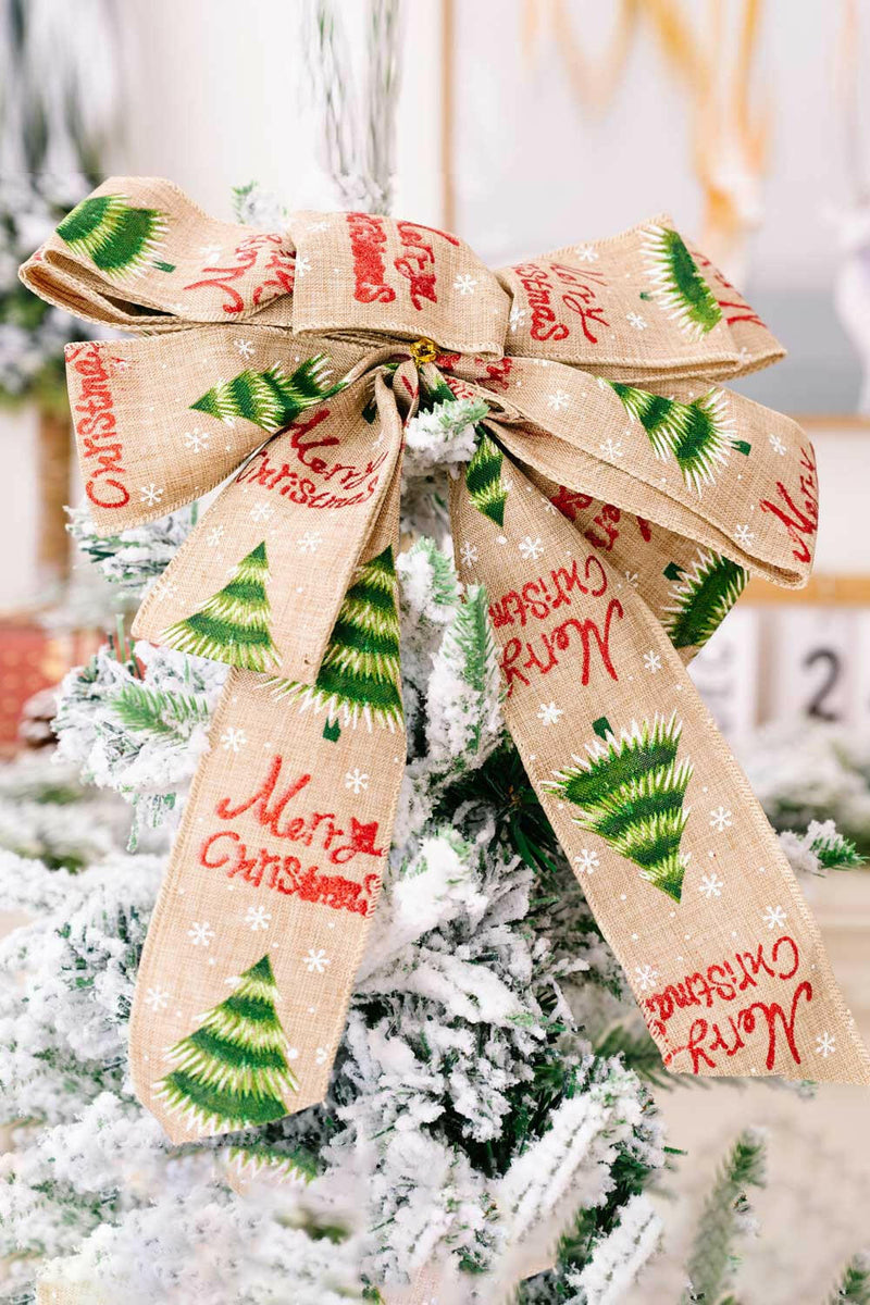 3-Pack Christmas Bow Ornaments - Festive Holiday Decor