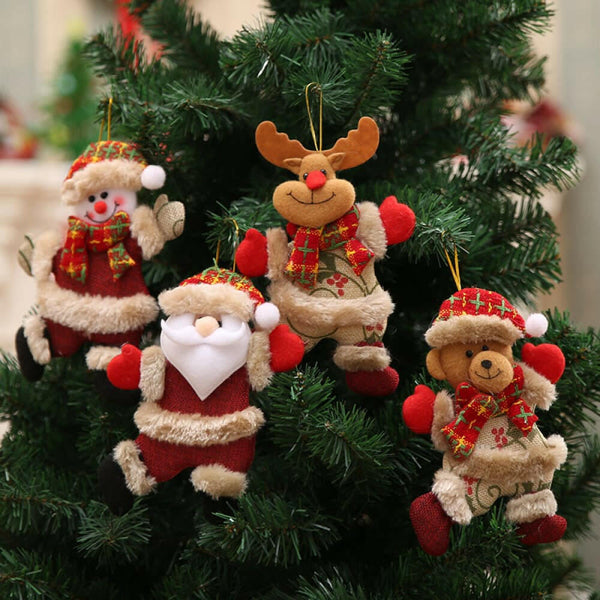 4-Piece Christmas Hanging Widgets - Festive Decor for Your Home