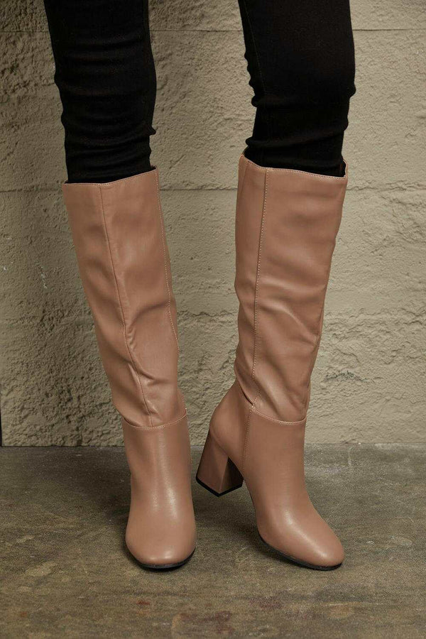 East Lion Corp Block Heel Knee High Boots - Chic & Stylish