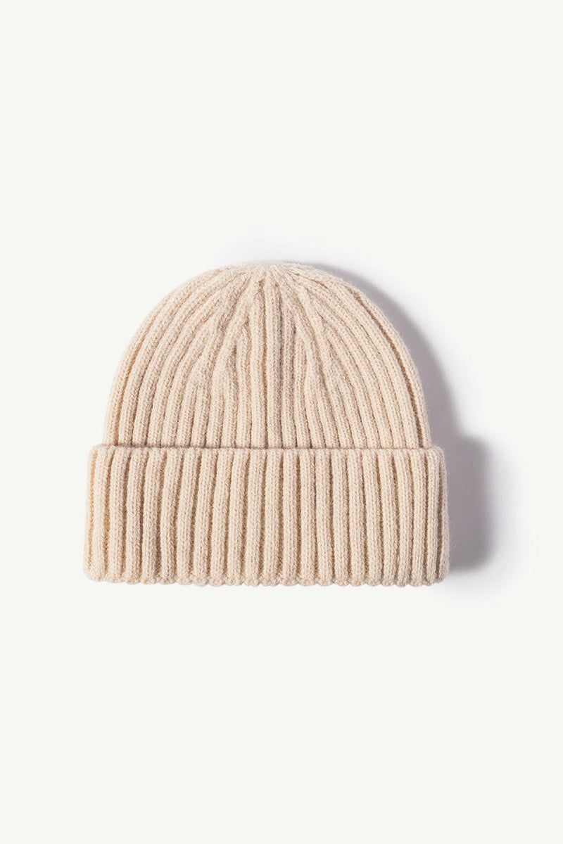 Rib-Knit Cuff Beanie - Stylish and Comfortable Hat