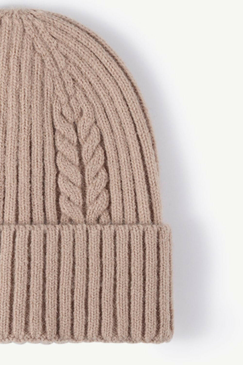 Cable-Knit Cuff Beanie - Stylish & Comfortable Design