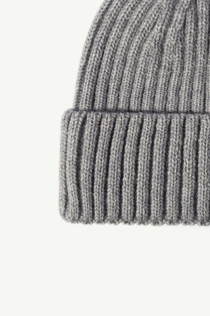 Rib-Knit Cuff Beanie - Stylish and Comfortable Hat