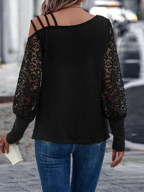 Full Size Asymmetrical Neck Long Sleeve T-Shirt for You