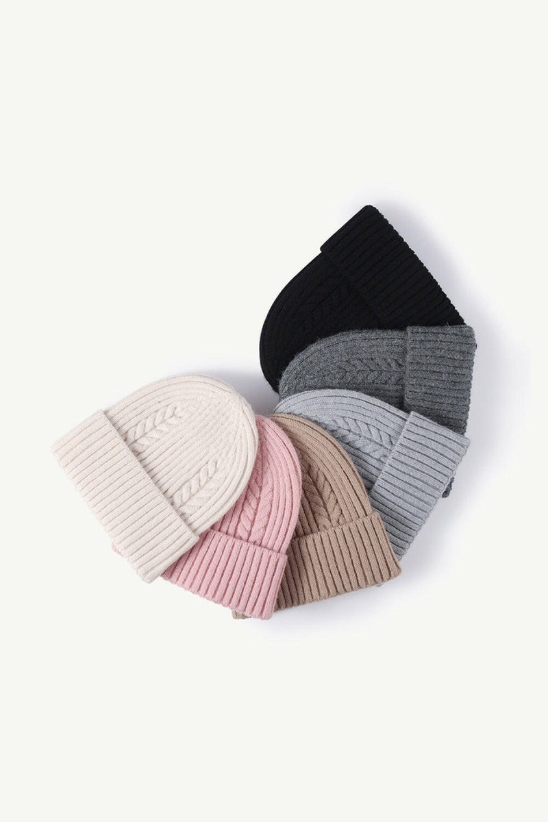 Cable-Knit Cuff Beanie - Stylish & Comfortable Design