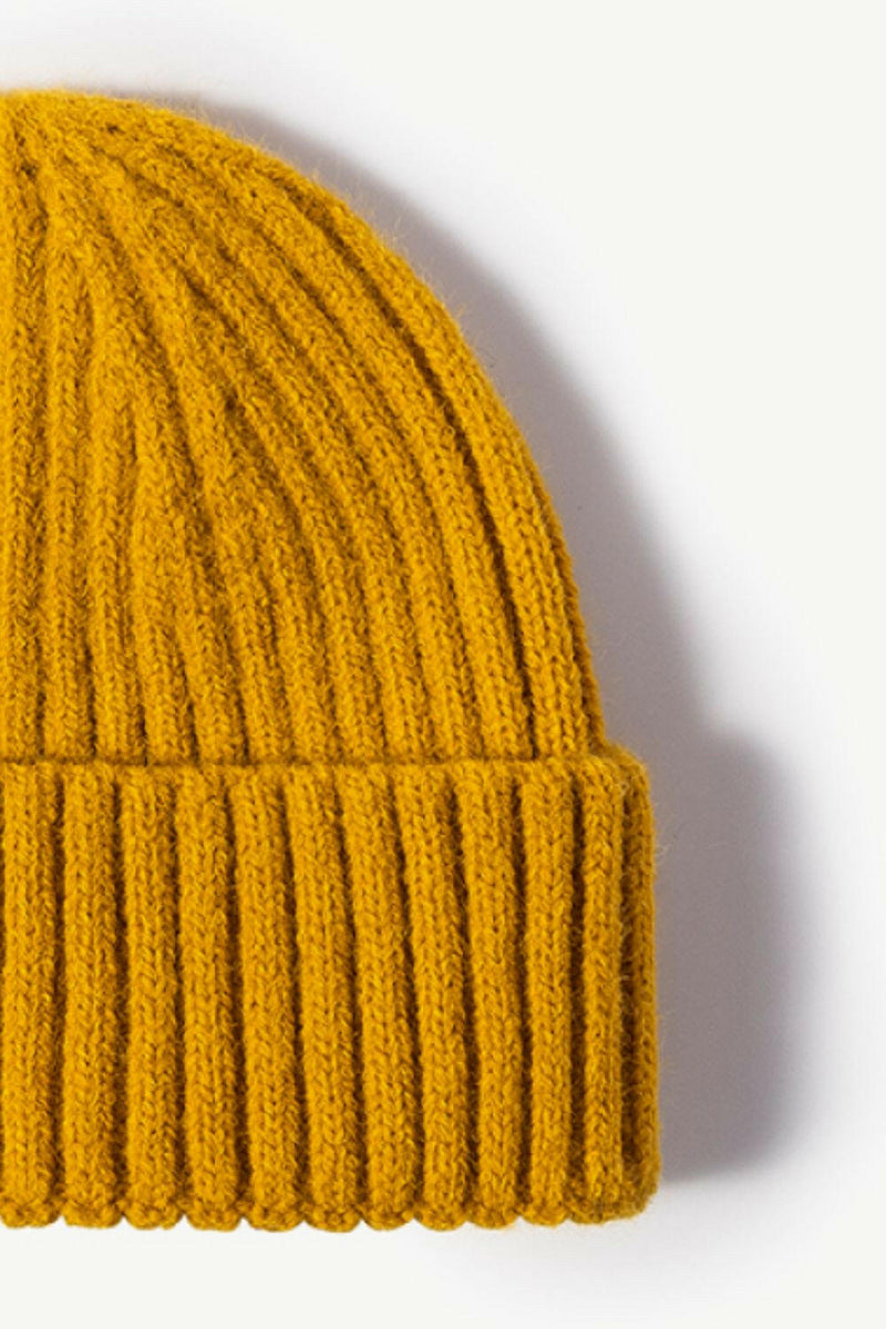 Rib-Knit Cuff Beanie - Stylish and Comfortable Hat