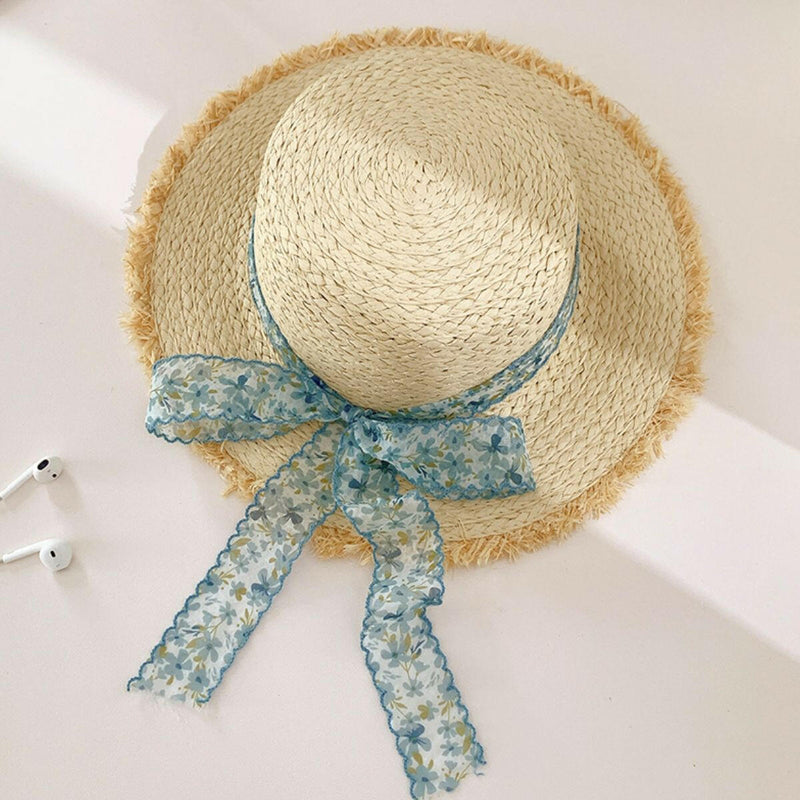 Raffia Straw Braided Sun Hat - Stylish & Comfortable Protection