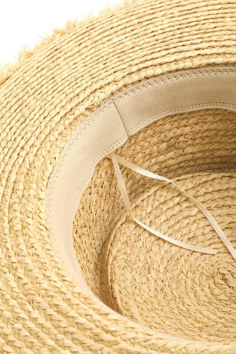 Fame Straw Braided Pork Pie Hat - Summer Style Accessory